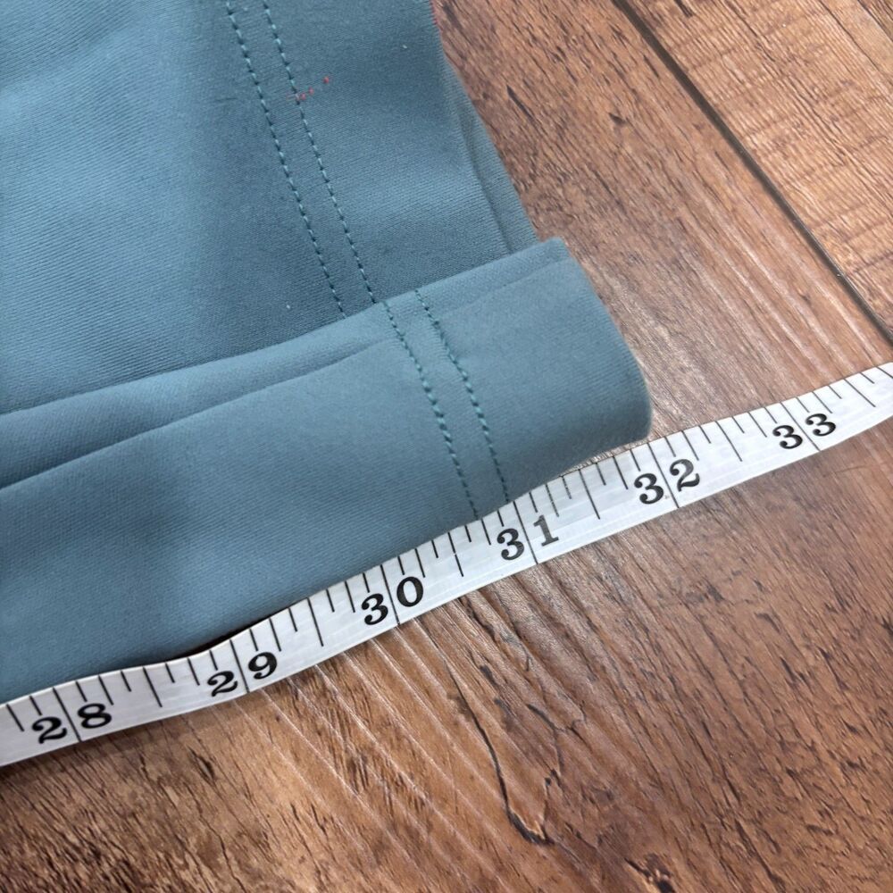 Athleta Women's L Soft Venice High Rise Wide Leg Sage Green Zip Pockets READ - Picture 10 of 11